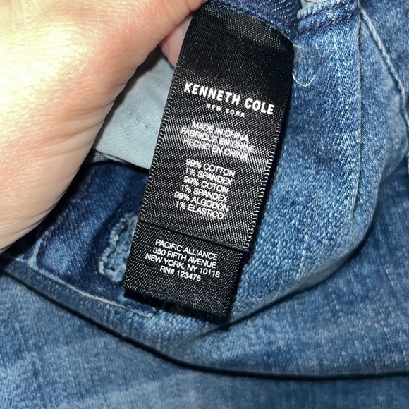 Kenneth Cole New York jeans Jess crop flare cute Raw step hem size 14 - Picture 12 of 12